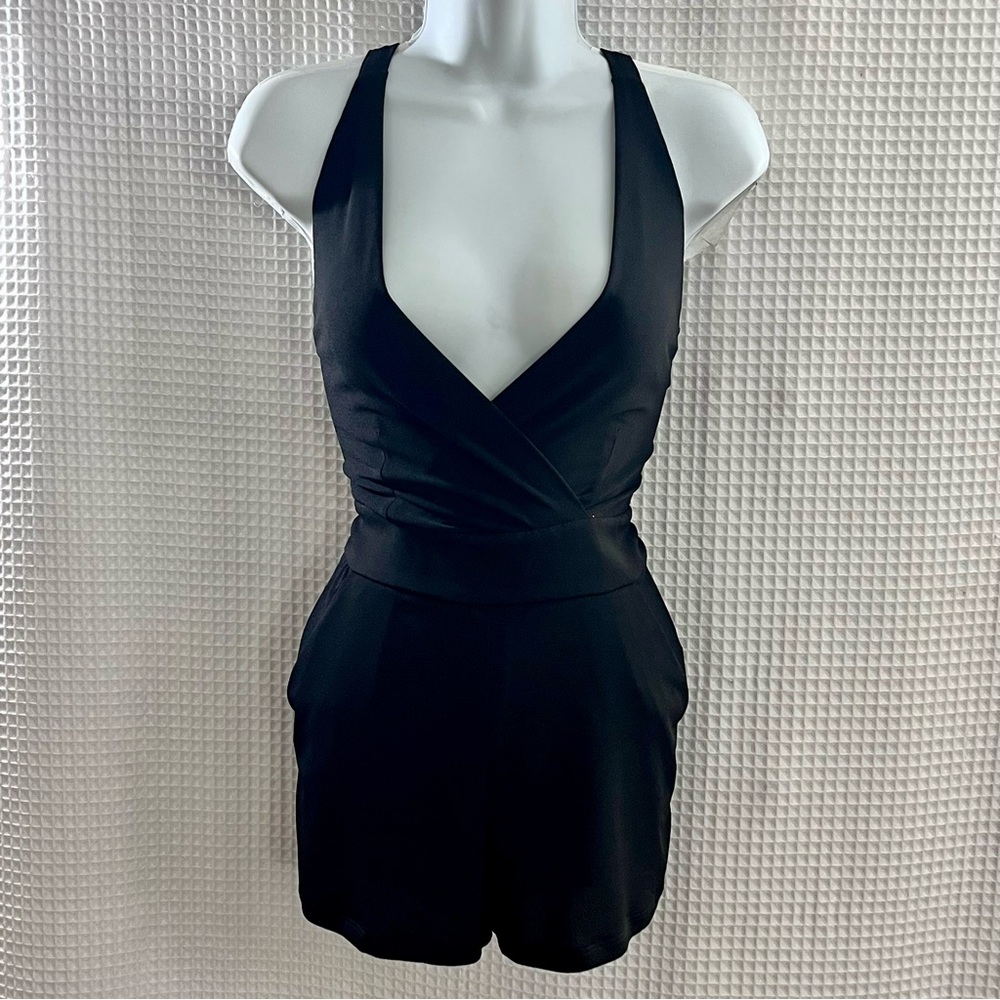 Melville ladies Black Halter Jumpsuit size XS